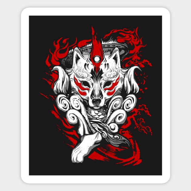 Okami-III-2b-SEP Sticker by Mr Eggs Favorites